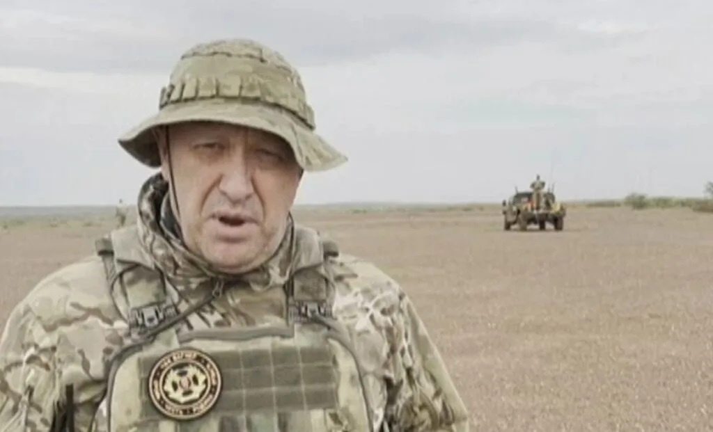 Yevgeny Prigozhin speaking in a social media video shortly before his death in 2023.